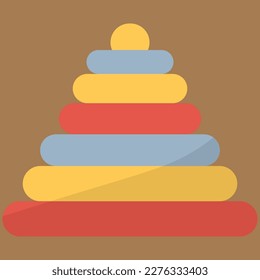 Cute Kid toy for creative. Beanbag for children. flat vector illustration