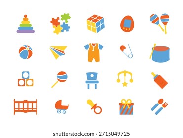 Nettes Kidcore Doodle Element Icon Set