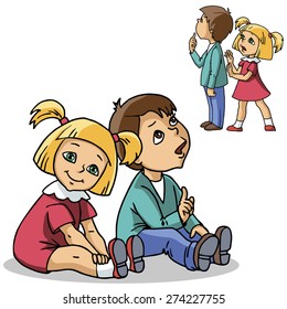 Children Sitting Clipart Stock Vectors, Images & Vector Art | Shutterstock