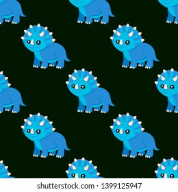 Cute kids dinosaurs pattern for girls and boys. Colorful dinosaurs on the abstract grunge background.. The dinosaurs pattern is made in neon colors. Urban pattern. backdrop for textile and fabric.