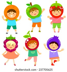 cute kids dressed like fruit