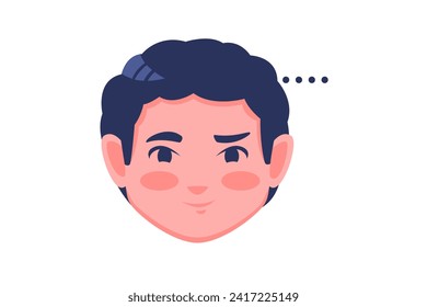 Cute Kids Expression Sticker Design