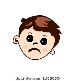 Cute Kids Face Cartoons Isolated File