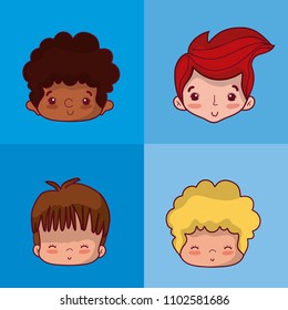 Cute kids faces