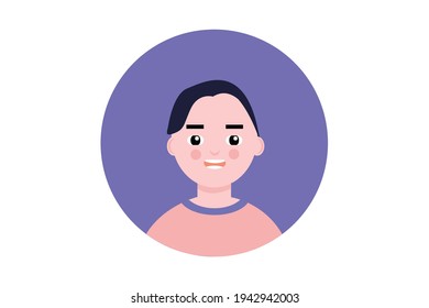 Caracteres de diseño plano para niños pequeños