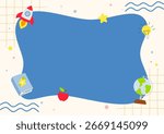 cute kids frame background vector