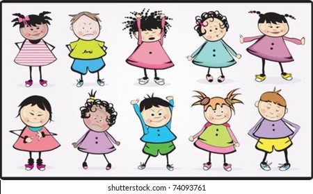 cute kids icons
