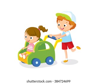cute kids play