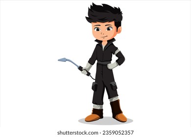 Cute Kids Profession Character Illustration