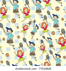 cute kids seamless patten