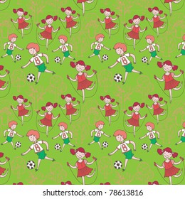 cute kids. seamless pattern