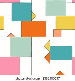 cute kids seamless pattern, illustratio in vector format