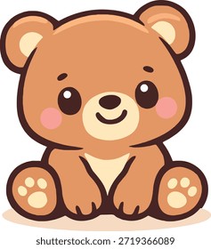 Vector lindo de la camiseta de los niños con el oso del bebé, el elefante y el coche sonriente en estilo pastel de la historieta