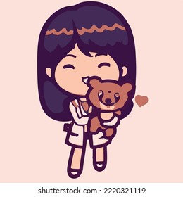 Cute kids vector illustration. vector cartoon style