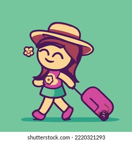 Cute kids vector illustration. vector cartoon style