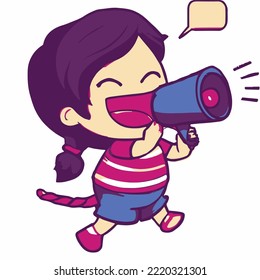 Cute kids vector illustration. vector cartoon style