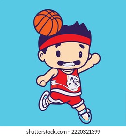 Cute kids vector illustration. vector cartoon style
