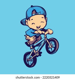 Cute kids vector illustration. vector cartoon style