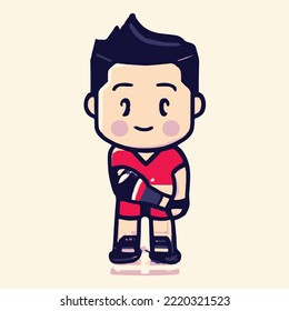 Cute kids vector illustration. vector cartoon style