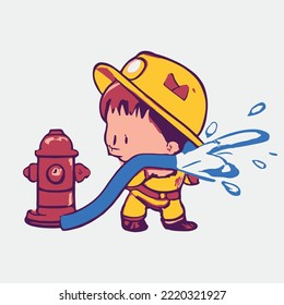 Cute kids vector illustration. vector cartoon style