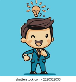 Cute kids vector illustration. vector cartoon style