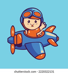 Cute kids vector illustration. vector cartoon style