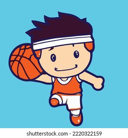 Cute kids vector illustration. vector cartoon style