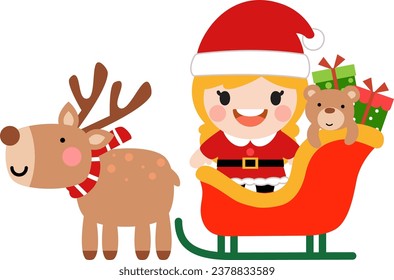 Cute kids wearing Christmas costumes,  Merry christmas clipart