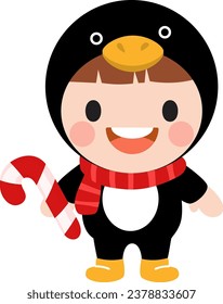 Cute kids wearing Christmas costumes,  Merry christmas clipart