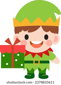 Cute kids wearing Christmas costumes,  Merry christmas clipart