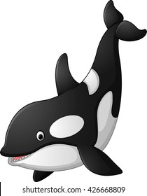 Caricatura de ballena asesina