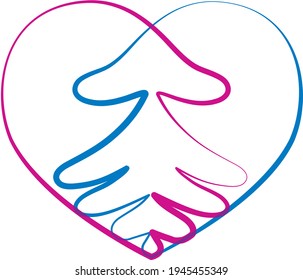 Cute kind 2 red healthy body like respect trust donate unity deal label element idea design. Happy simple life express amour belove devote union man woman wed arm palm text space white flat vector art