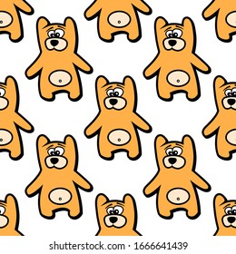 
Cute kind bear in vector illustration