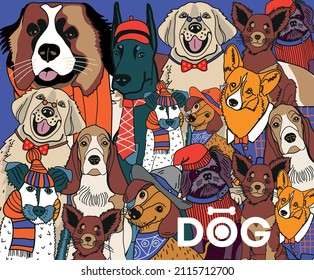 cute kind fluffy dogs big and small are our friends