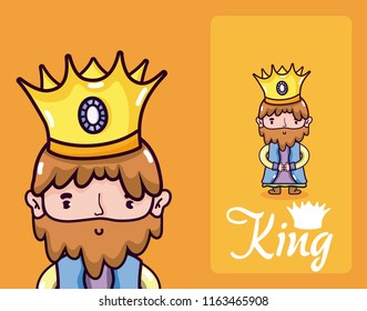 Cute king cartoon