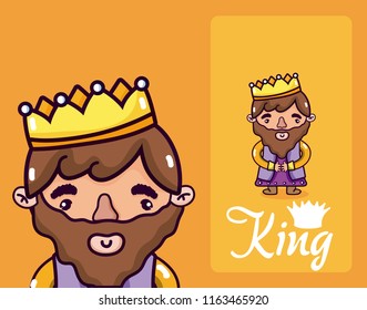 Cute king cartoon