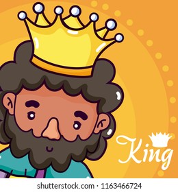 Cute king cartoon