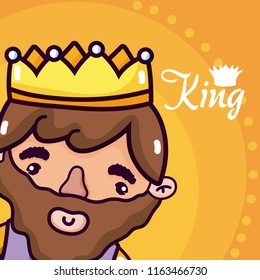 Cute king cartoon