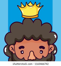 Cute king cartoon