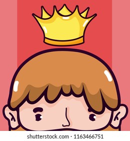 Cute king cartoon