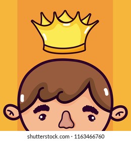 Cute king cartoon