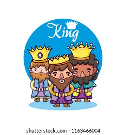 Cute kings cartoons