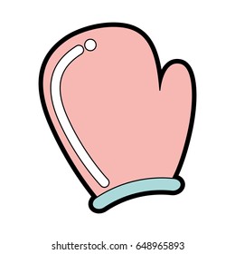cute kitchen glove graphic design