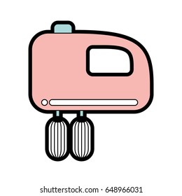 cute kitchen mixer graphic design