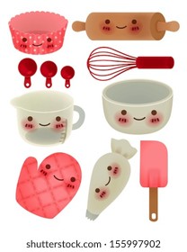 Cute Kitchen Utensil - Vector File EPS10