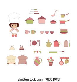Cute kitchen ware set