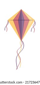 Cute kite Children Toy. Vector illustration