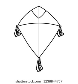 cute kite flying icon