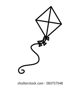 cute kite flying icon