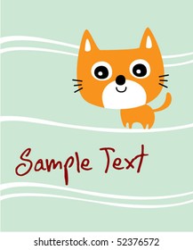 cute kitten card